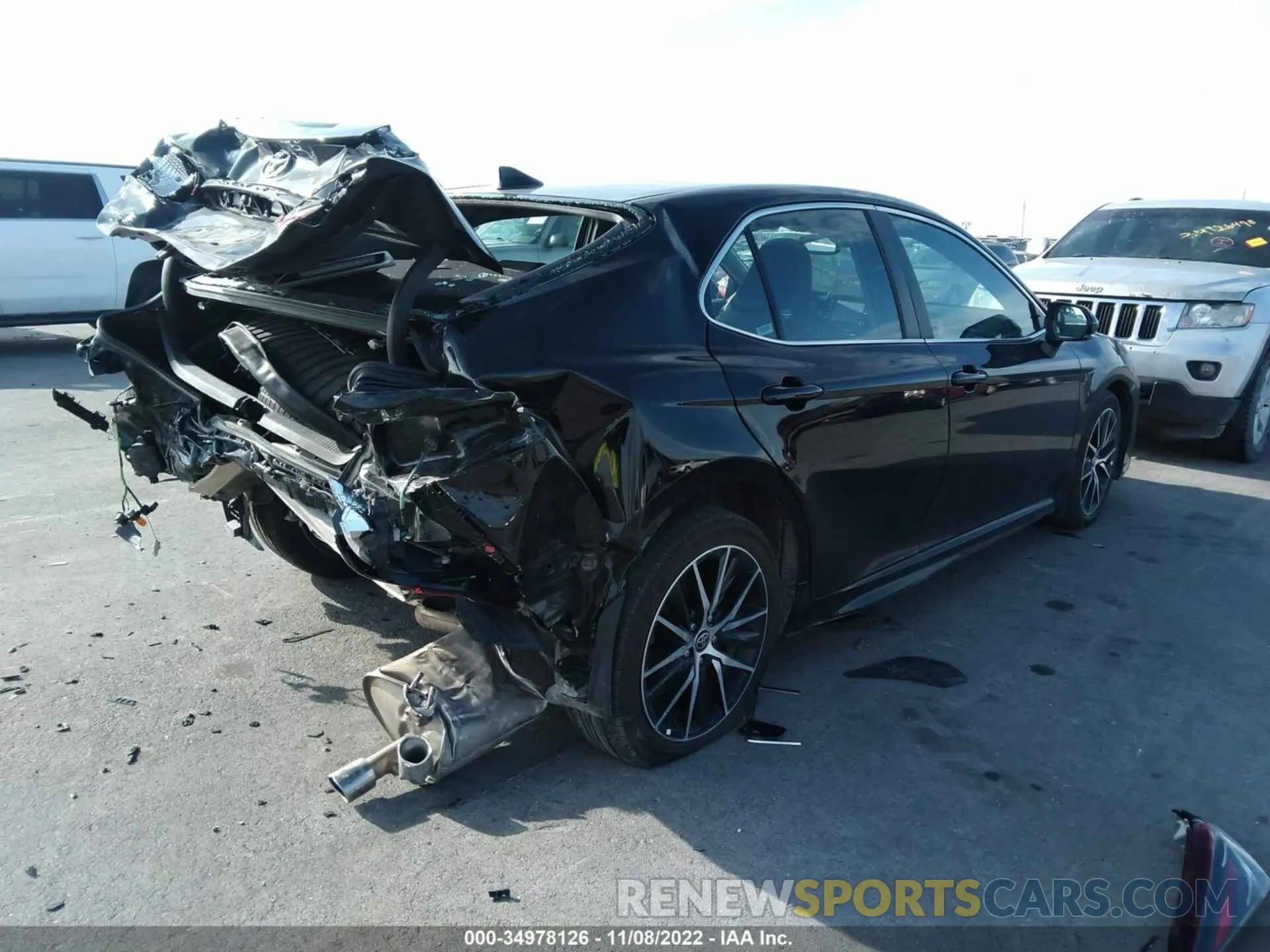 4 fotografías del automóvil dañado 4T1T11AK9MU613583 TOYOTA CAMRY 2021
