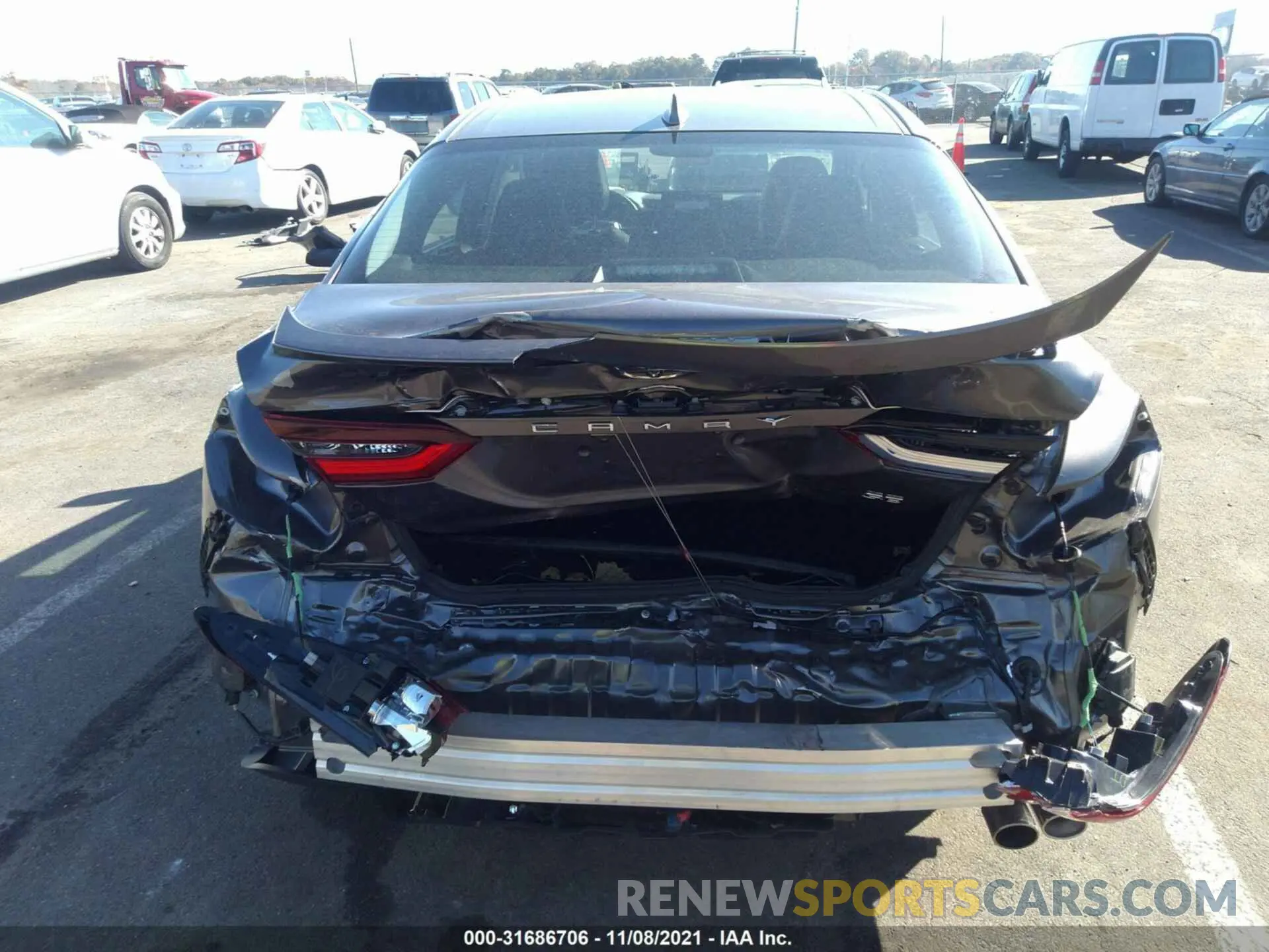6 fotografías del automóvil dañado 4T1T11AKXMU591626 TOYOTA CAMRY 2021