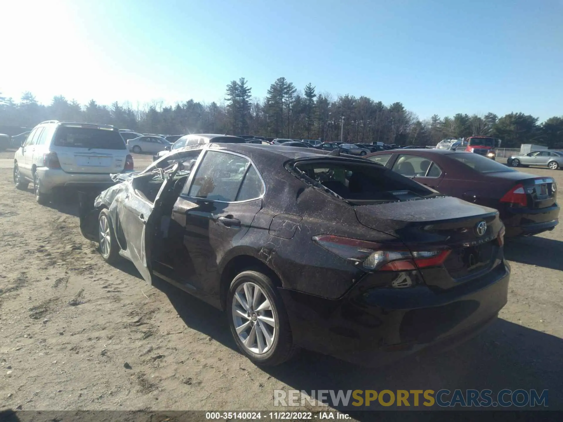 12 fotografías del automóvil dañado 4T1C11AK1NU036808 TOYOTA CAMRY 2022