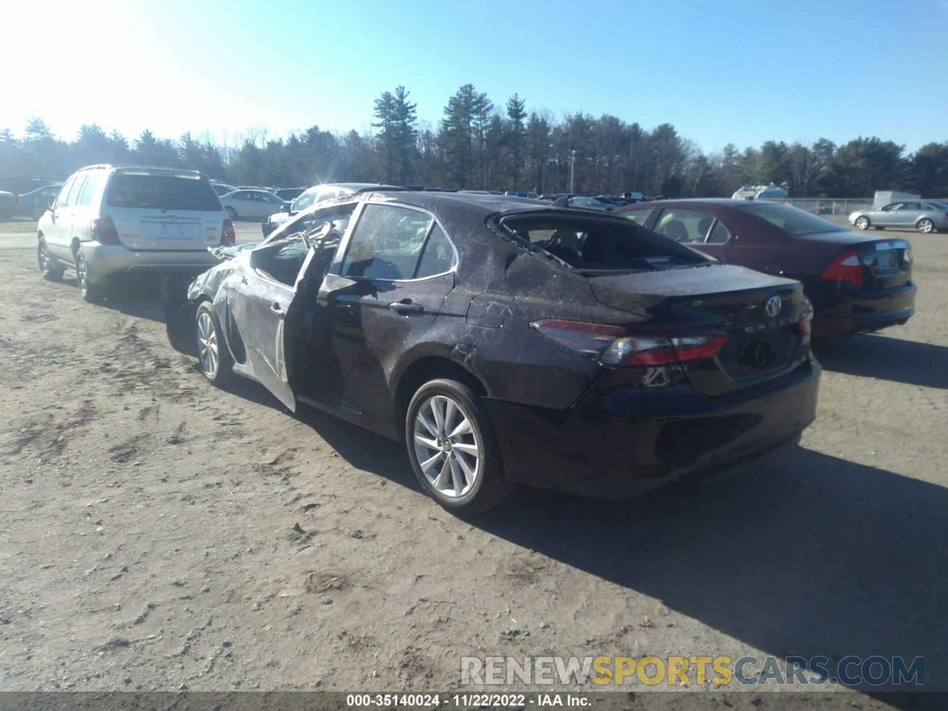 3 fotografías del automóvil dañado 4T1C11AK1NU036808 TOYOTA CAMRY 2022
