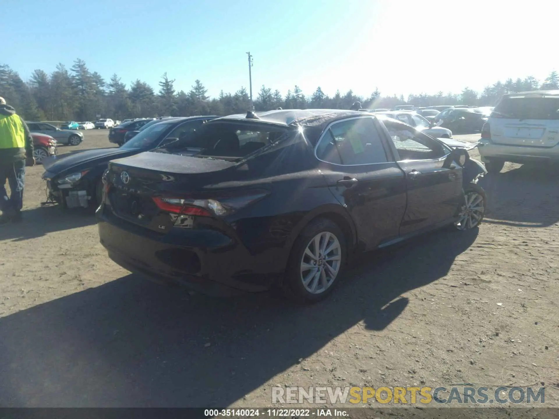 4 fotografías del automóvil dañado 4T1C11AK1NU036808 TOYOTA CAMRY 2022
