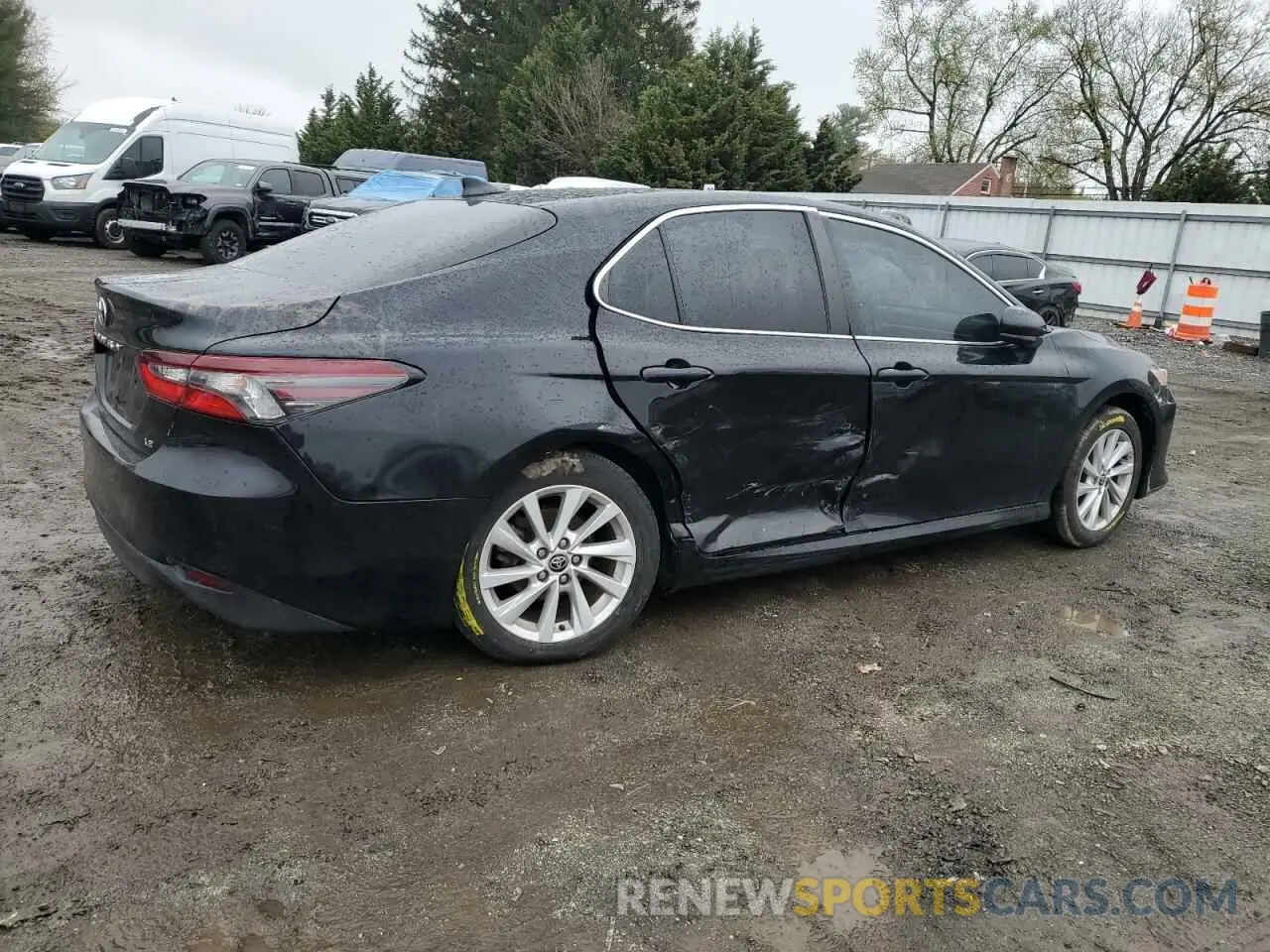 3 fotografías del automóvil dañado 4T1C11AK2NU651660 TOYOTA CAMRY 2022