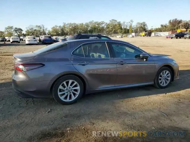 3 fotografías del automóvil dañado 4T1C11AK3NU046479 TOYOTA CAMRY 2022