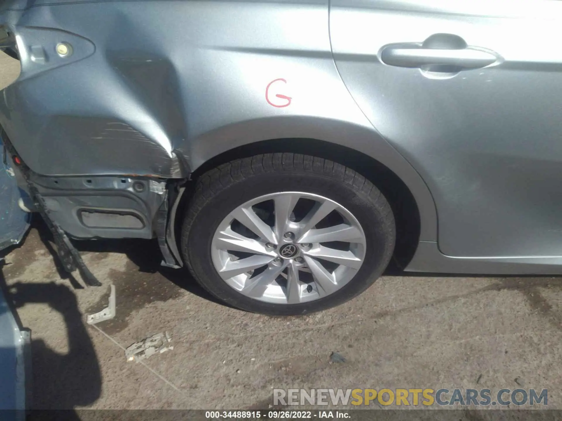 16 fotografías del automóvil dañado 4T1C11AK3NU637184 TOYOTA CAMRY 2022