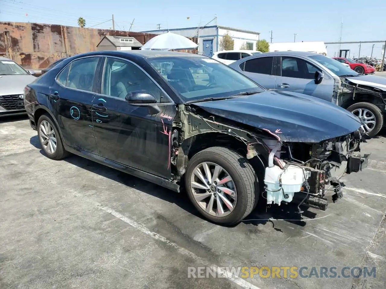 4 fotografías del automóvil dañado 4T1C11AK3NU712661 TOYOTA CAMRY 2022