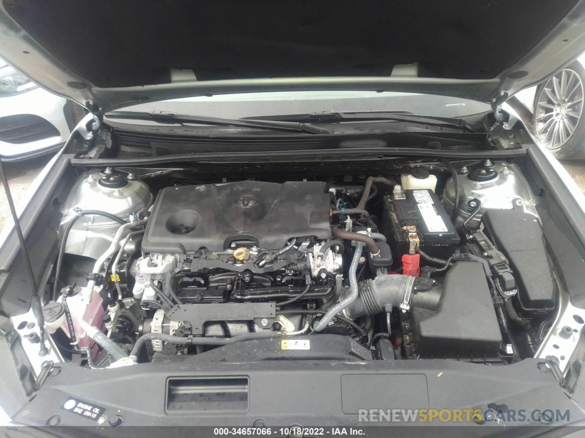 10 fotografías del automóvil dañado 4T1C11AK4NU627702 TOYOTA CAMRY 2022