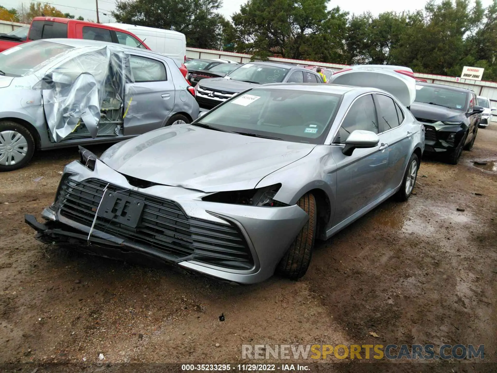 2 fotografías del automóvil dañado 4T1C11AK4NU679752 TOYOTA CAMRY 2022