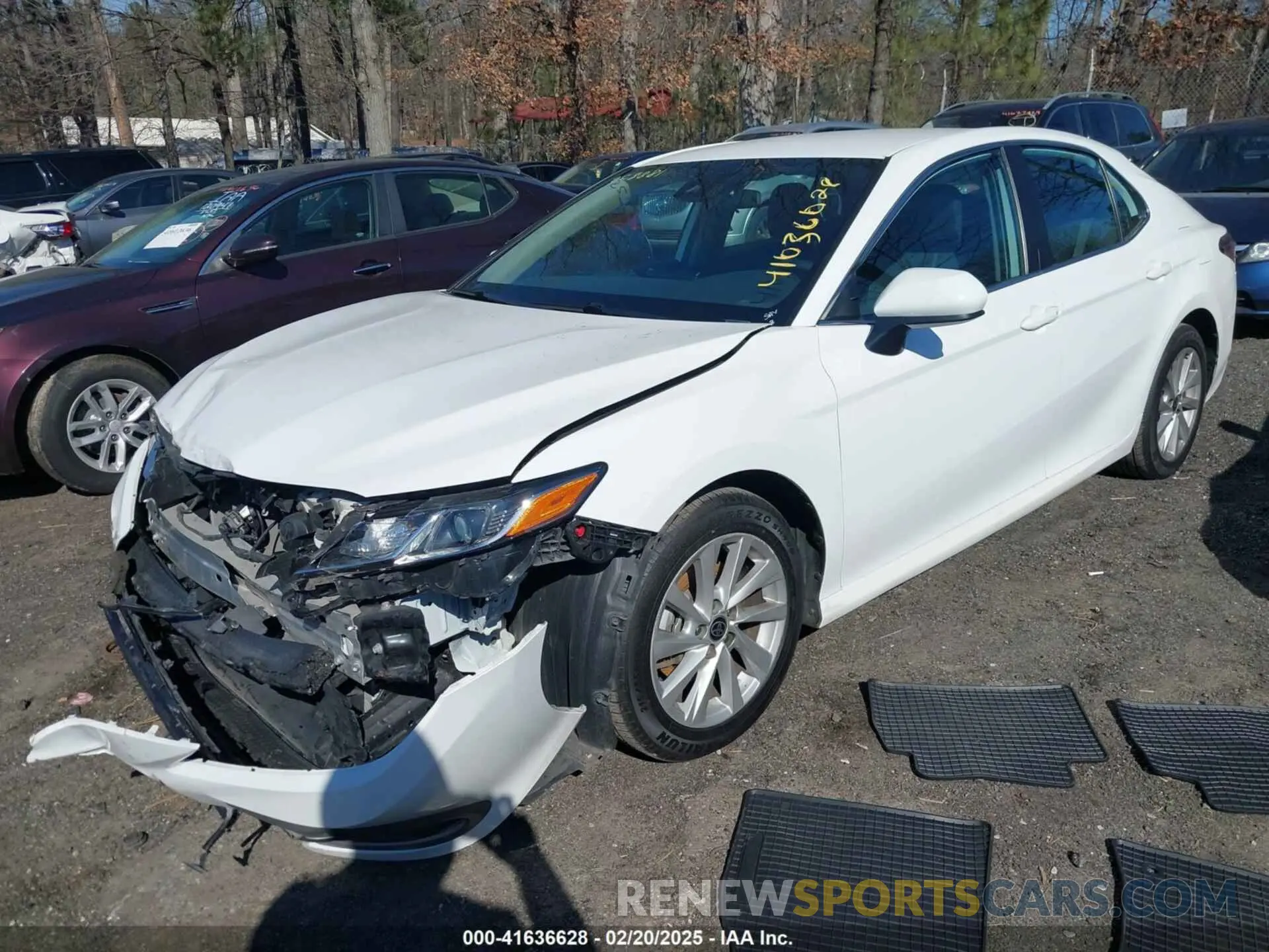 2 fotografías del automóvil dañado 4T1C11AK7NU628391 TOYOTA CAMRY 2022