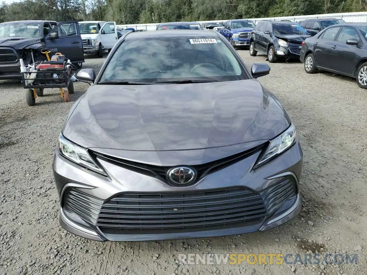 5 fotografías del automóvil dañado 4T1C11AK7NU657728 TOYOTA CAMRY 2022