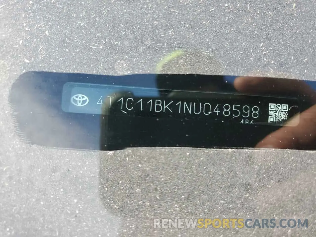 12 fotografías del automóvil dañado 4T1C11BK1NU048598 TOYOTA CAMRY 2022