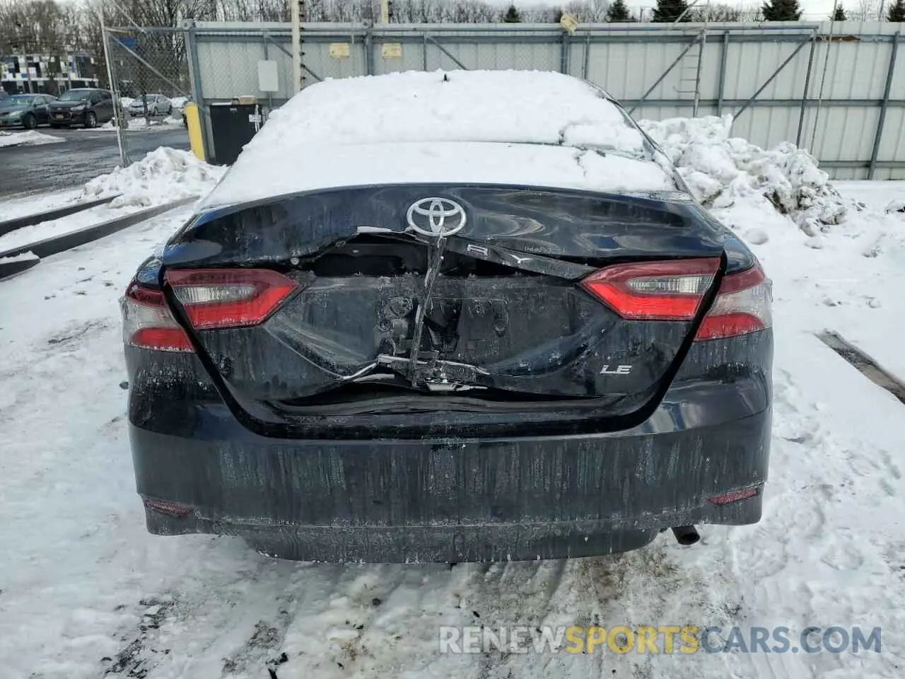 6 fotografías del automóvil dañado 4T1C11BK9NU060420 TOYOTA CAMRY 2022