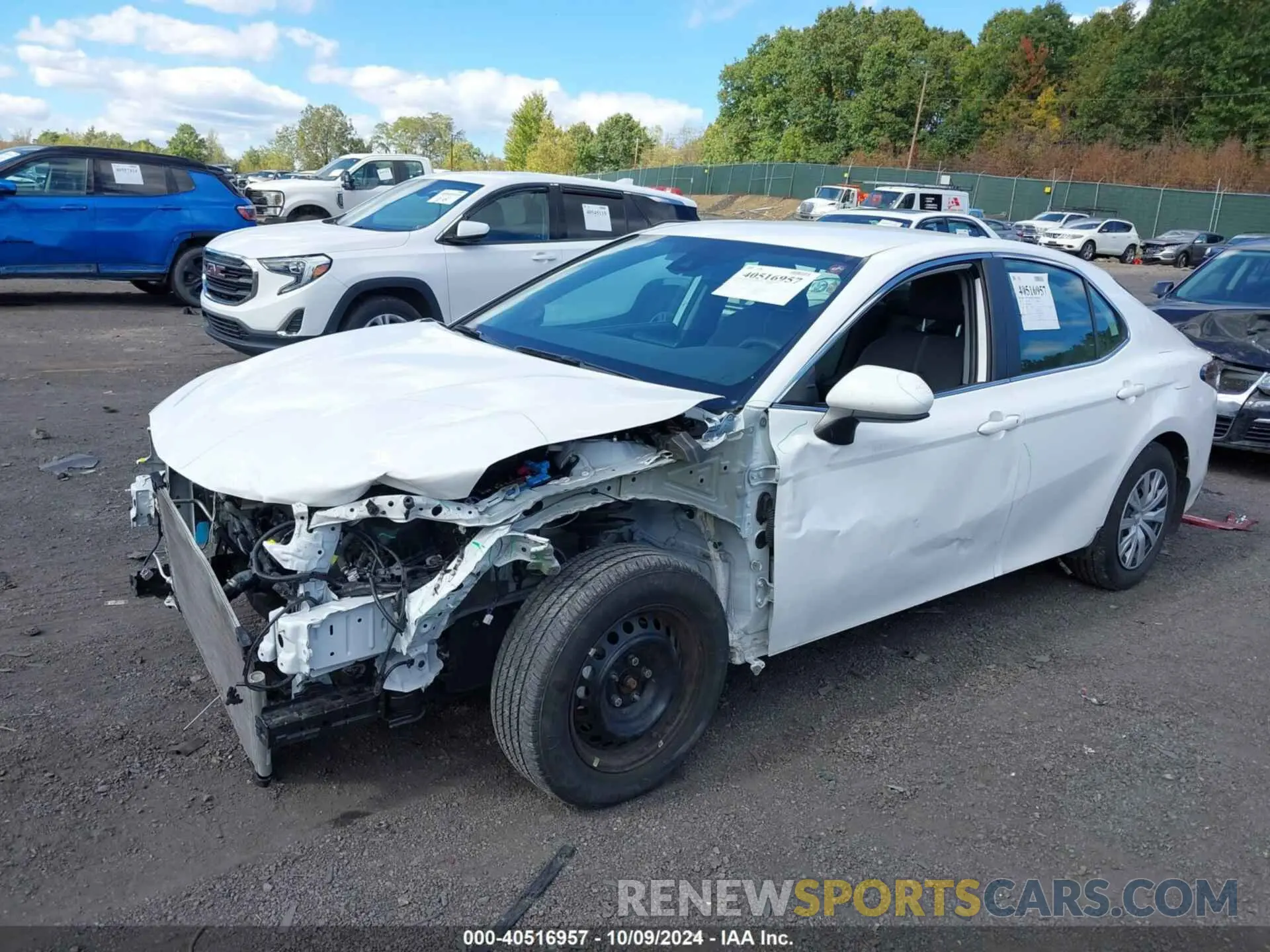2 fotografías del automóvil dañado 4T1C31AK0NU573308 TOYOTA CAMRY 2022