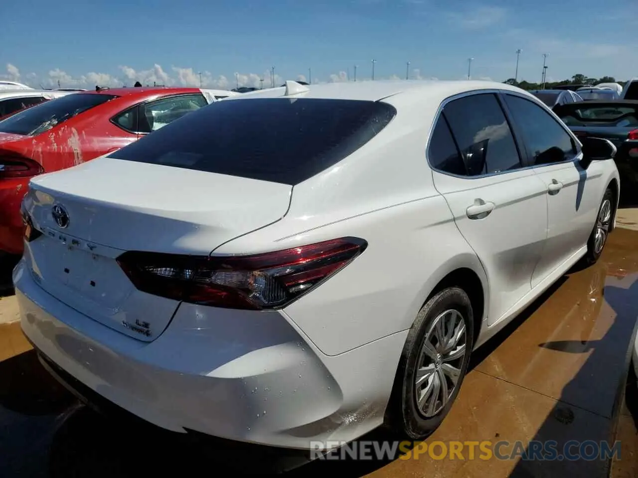 3 fotografías del automóvil dañado 4T1C31AK1NU595043 TOYOTA CAMRY 2022