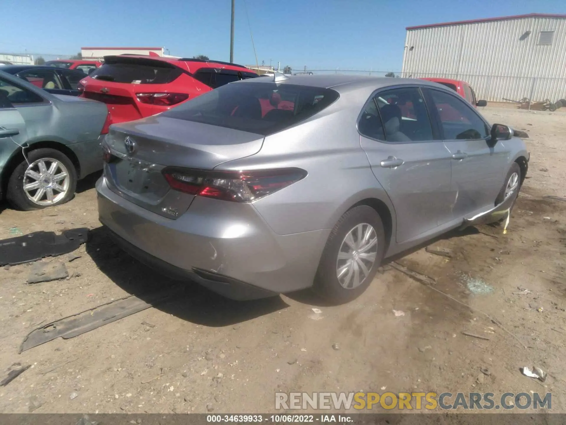 4 fotografías del automóvil dañado 4T1C31AK5NU572803 TOYOTA CAMRY 2022