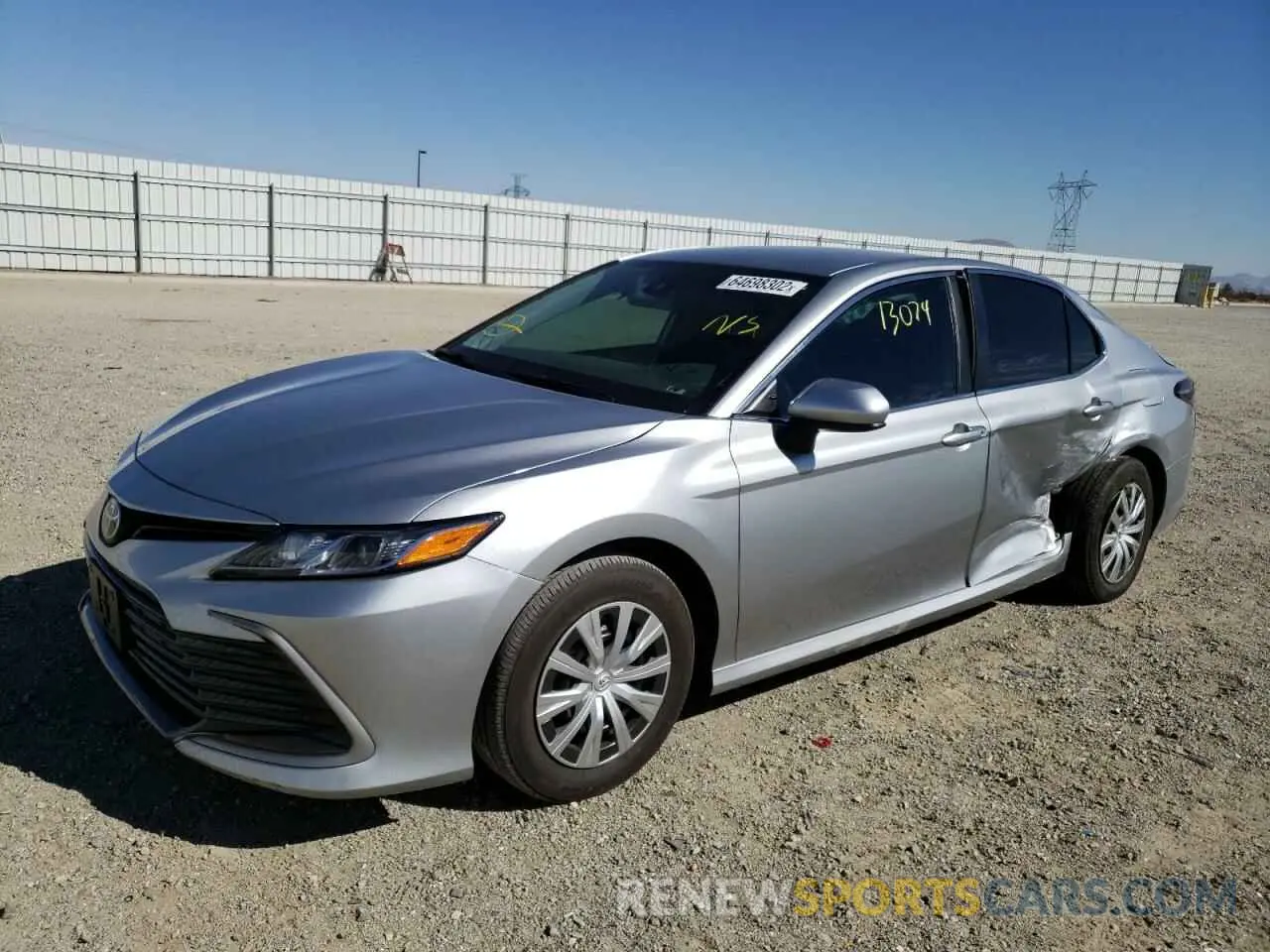 2 fotografías del automóvil dañado 4T1C31AK7NU598142 TOYOTA CAMRY 2022