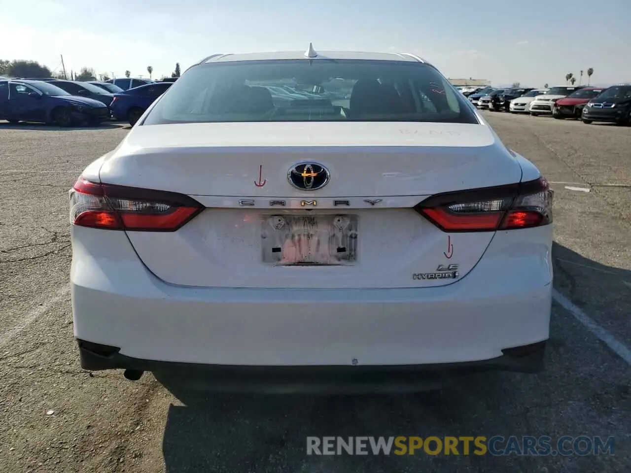 6 fotografías del automóvil dañado 4T1C31AK9NU570178 TOYOTA CAMRY 2022