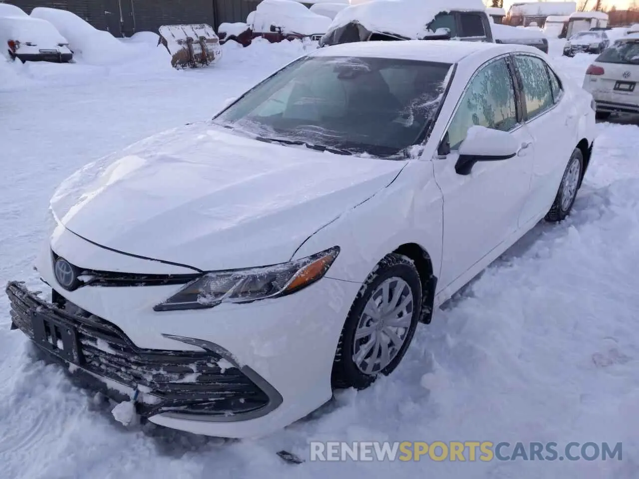 2 fotografías del automóvil dañado 4T1C31AK9NU574862 TOYOTA CAMRY 2022