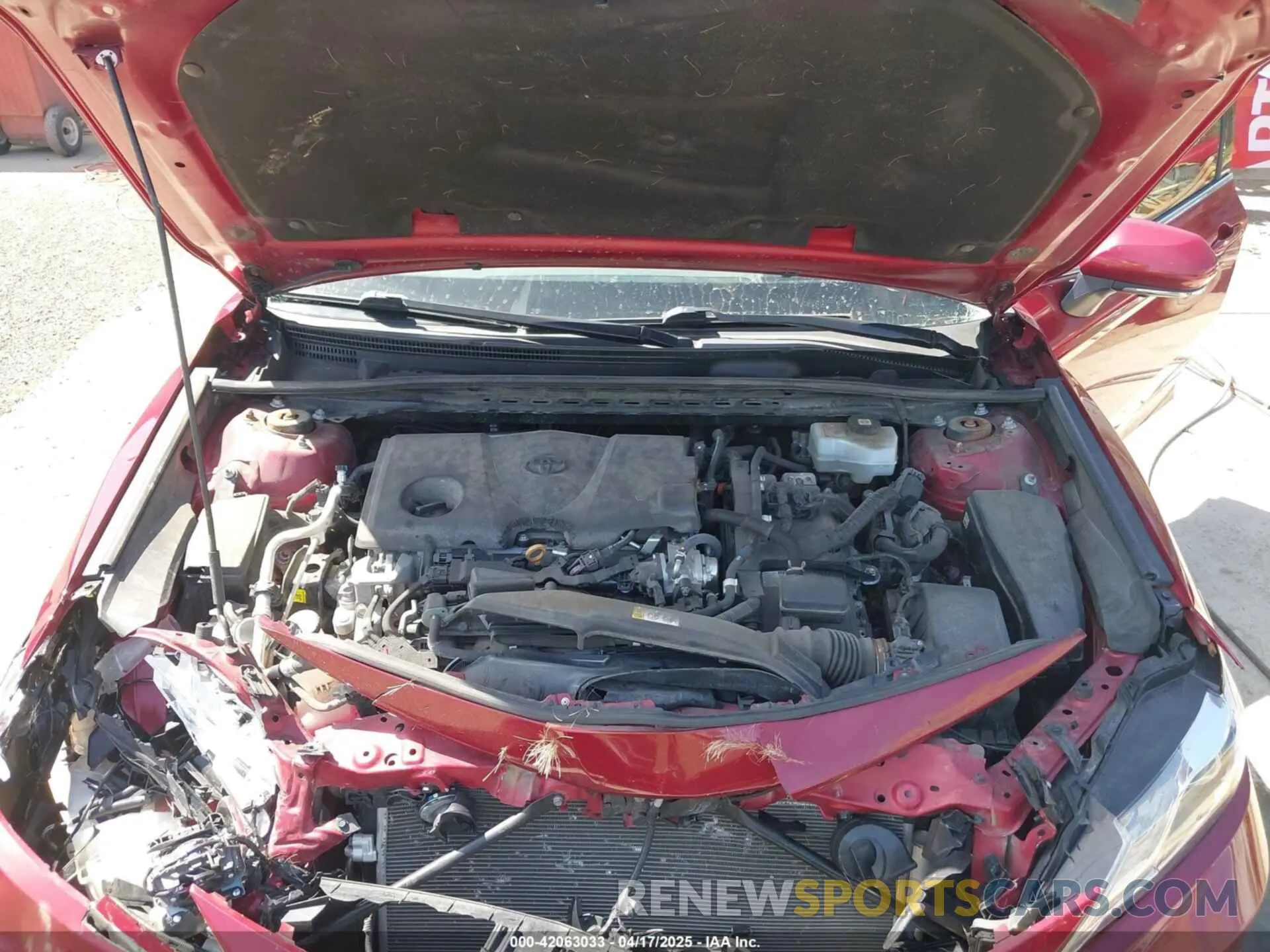 10 fotografías del automóvil dañado 4T1F31AK4NU034347 TOYOTA CAMRY 2022