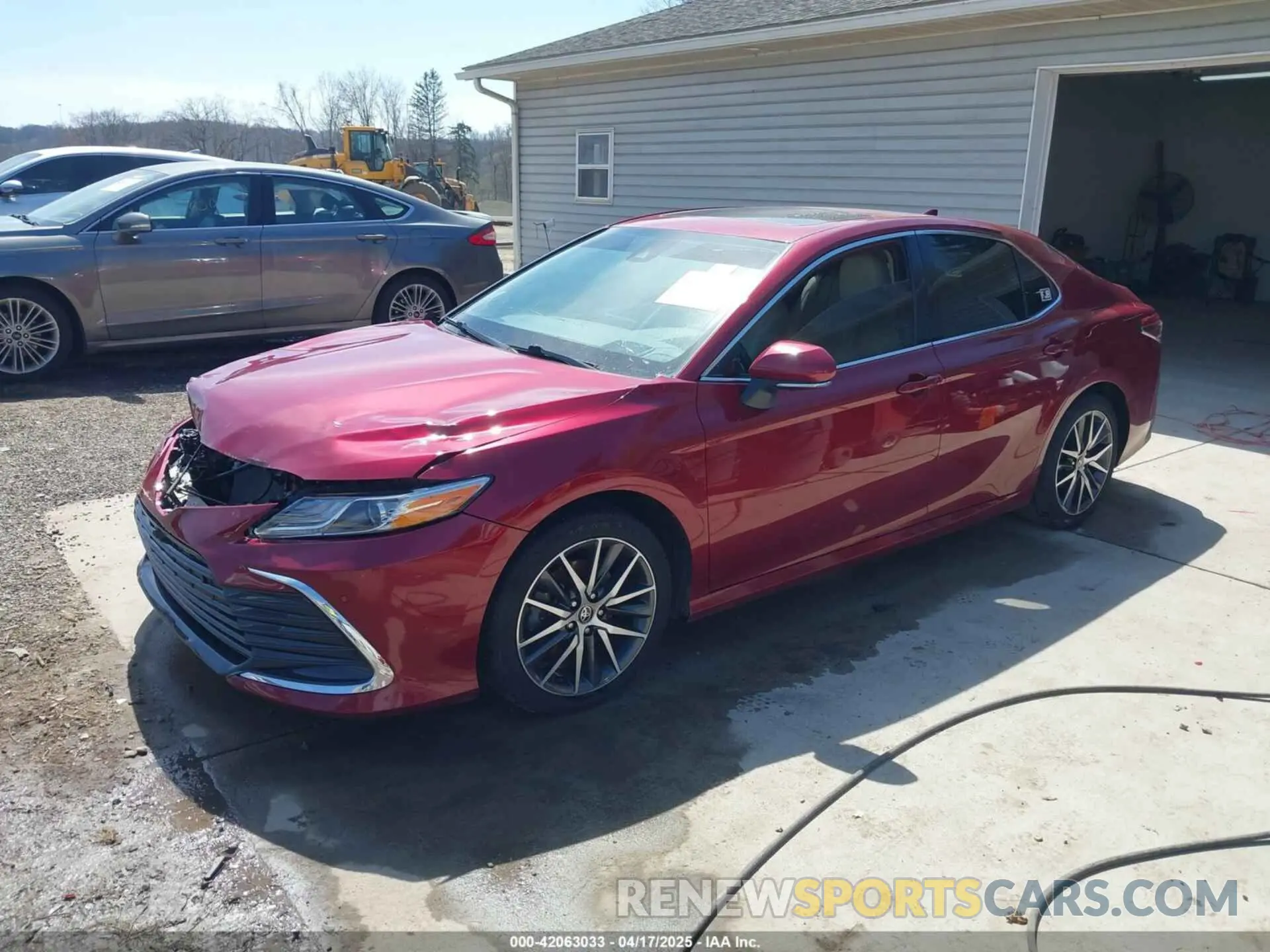 2 fotografías del automóvil dañado 4T1F31AK4NU034347 TOYOTA CAMRY 2022