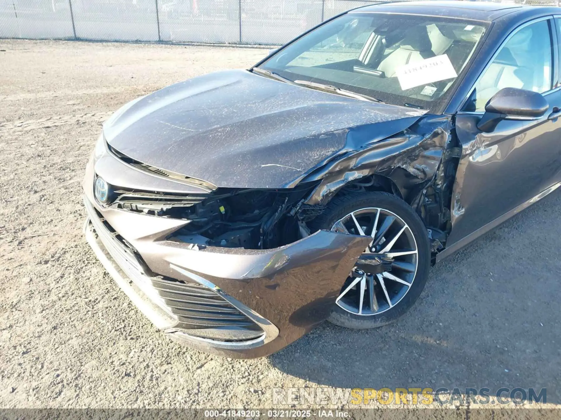 6 fotografías del automóvil dañado 4T1F31AK7NU575845 TOYOTA CAMRY 2022