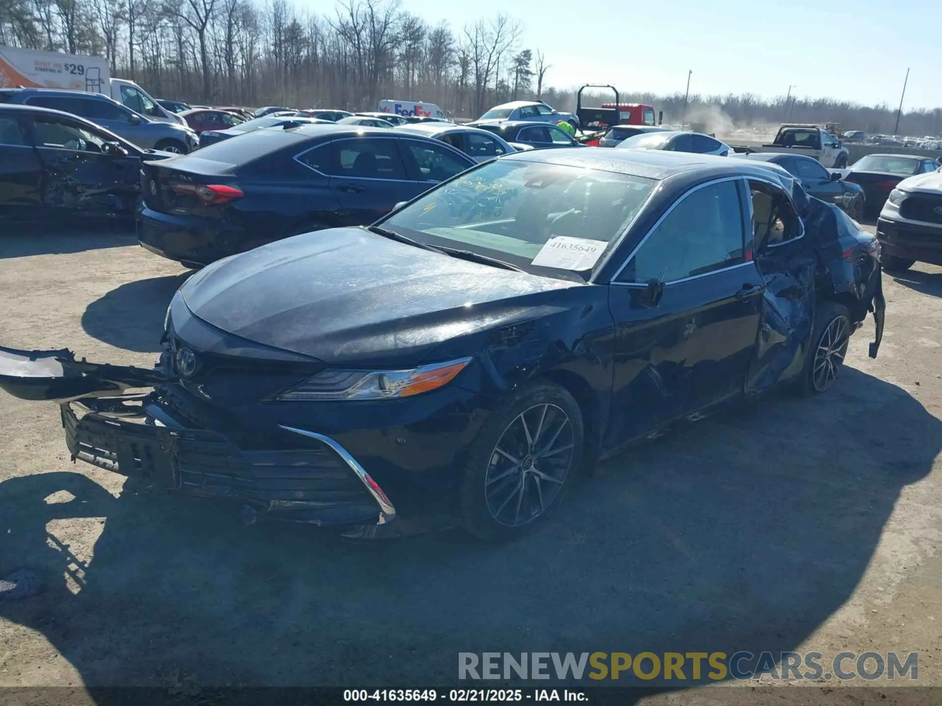 2 fotografías del automóvil dañado 4T1F31AKXNU045580 TOYOTA CAMRY 2022