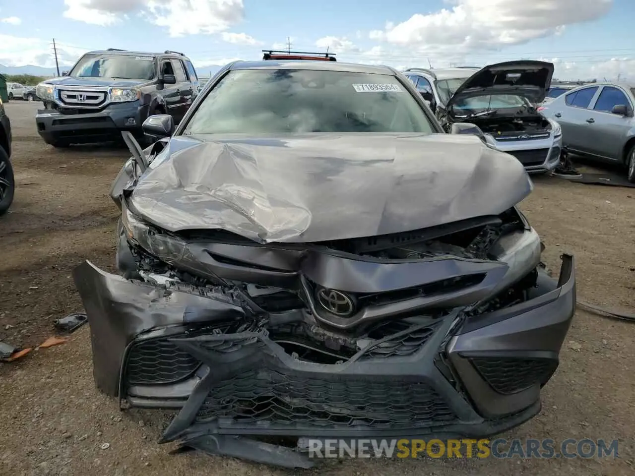 5 fotografías del automóvil dañado 4T1G11AK0NU039149 TOYOTA CAMRY 2022