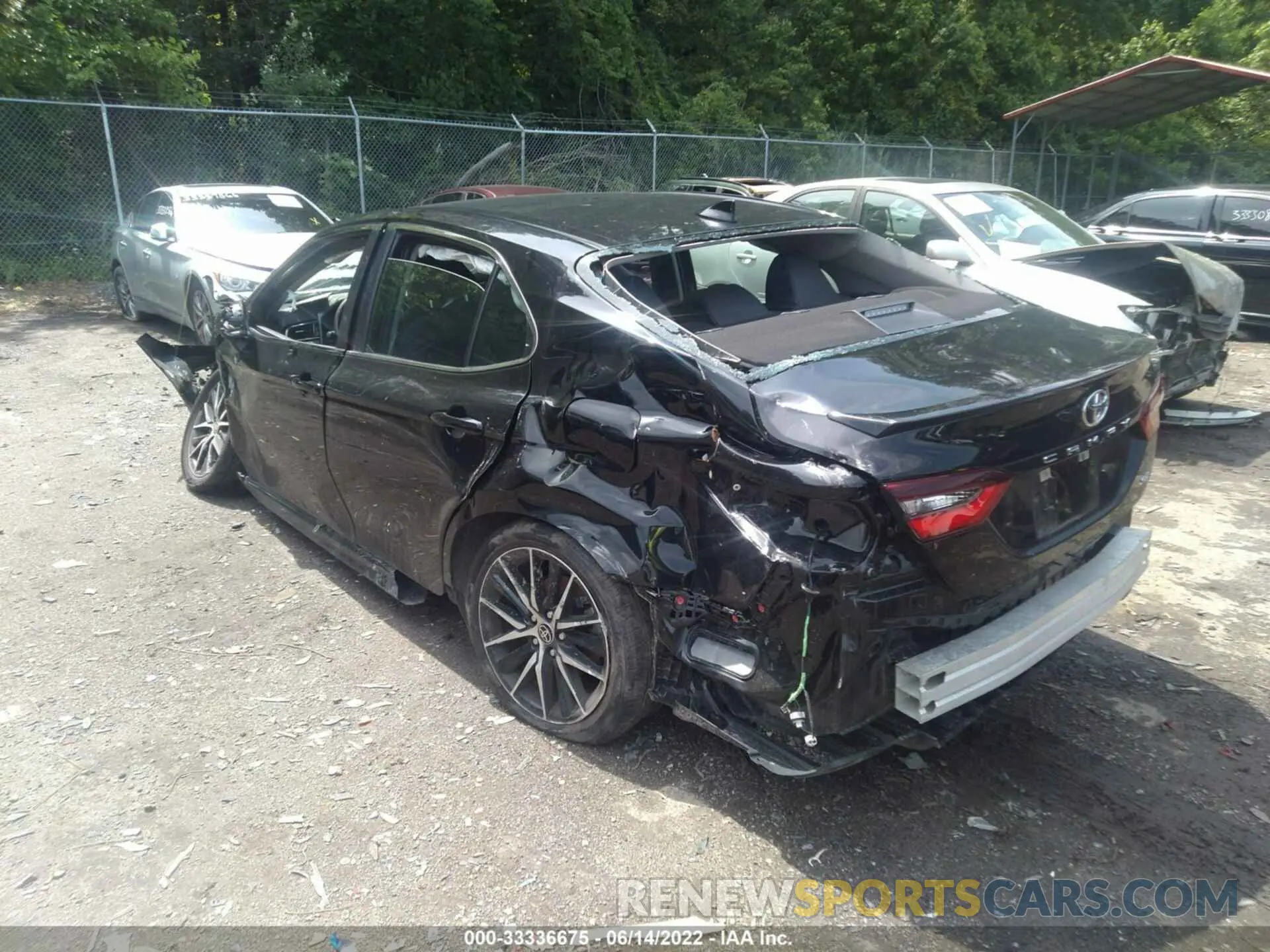 3 fotografías del automóvil dañado 4T1G11AK1NU618067 TOYOTA CAMRY 2022
