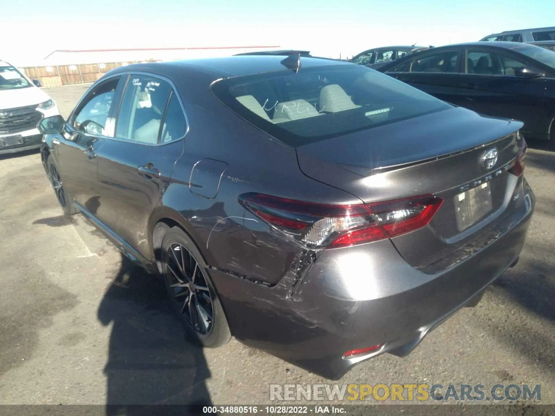 3 fotografías del automóvil dañado 4T1G11AK1NU713681 TOYOTA CAMRY 2022