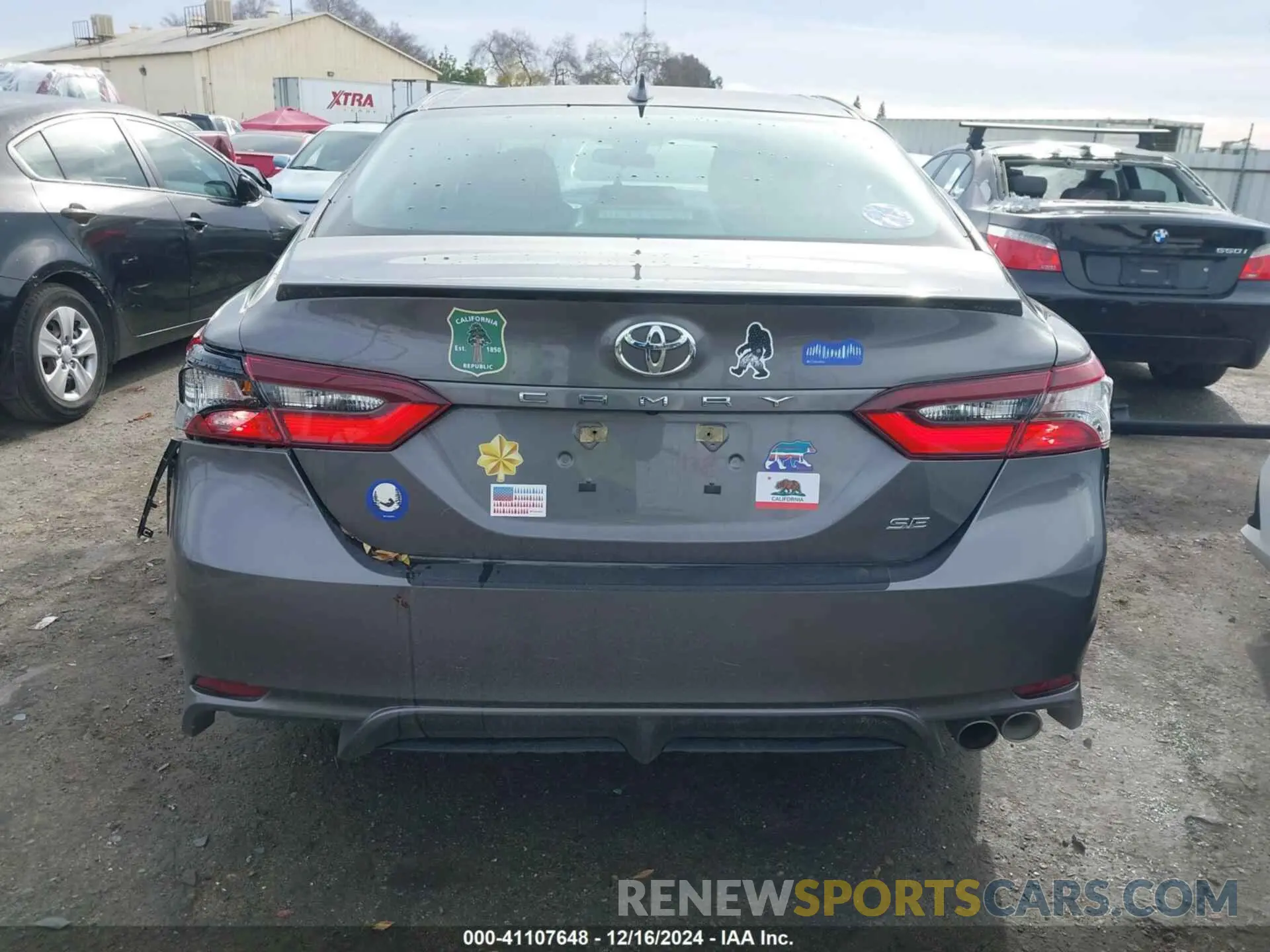 16 fotografías del automóvil dañado 4T1G11AK2NU707498 TOYOTA CAMRY 2022