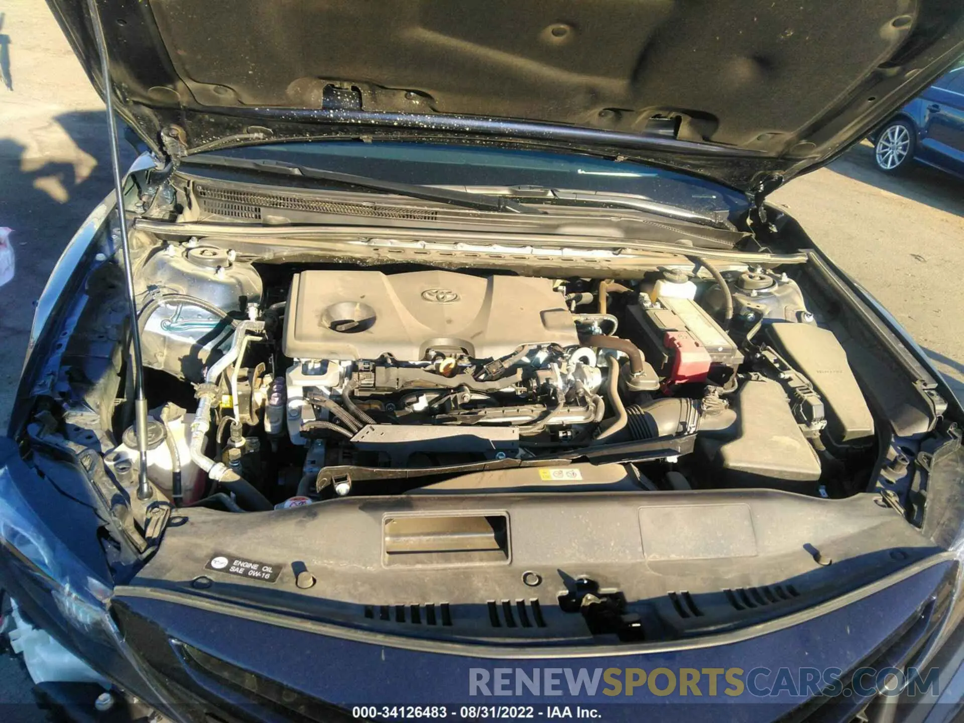 10 fotografías del automóvil dañado 4T1G11AK3NU632164 TOYOTA CAMRY 2022