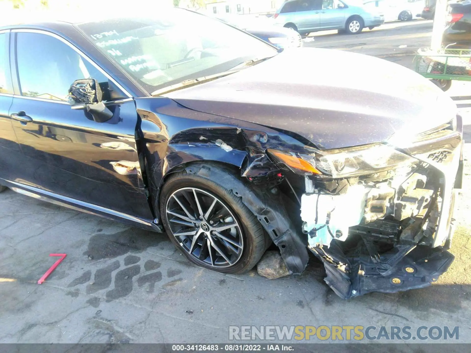 6 fotografías del automóvil dañado 4T1G11AK3NU632164 TOYOTA CAMRY 2022