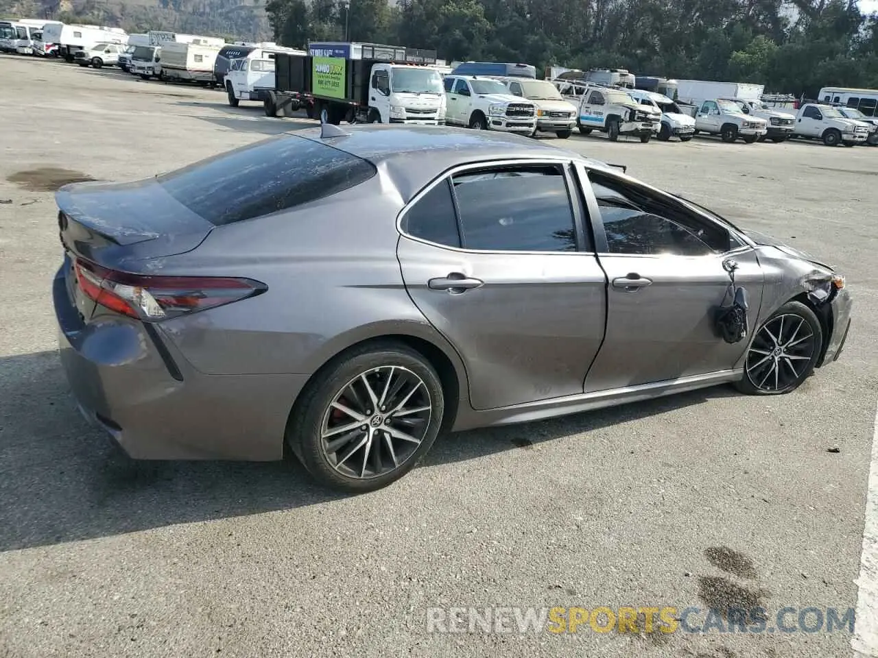 3 fotografías del automóvil dañado 4T1G11AK6NU076187 TOYOTA CAMRY 2022
