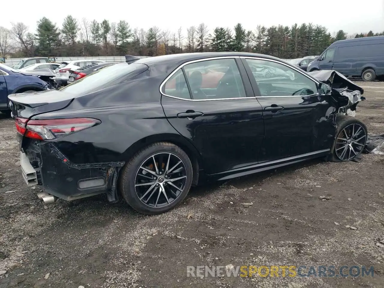 3 fotografías del automóvil dañado 4T1G11AK6NU711196 TOYOTA CAMRY 2022