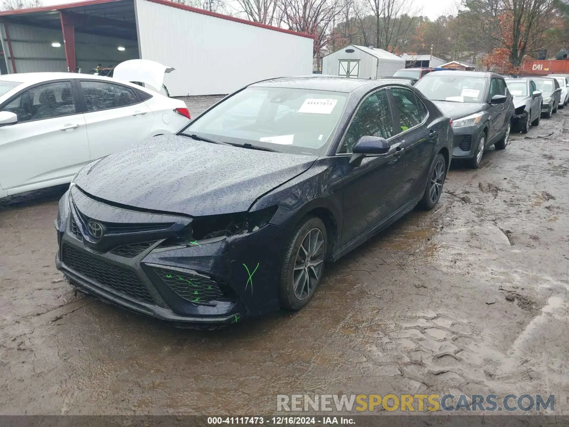 2 fotografías del automóvil dañado 4T1G11AK7NU695171 TOYOTA CAMRY 2022