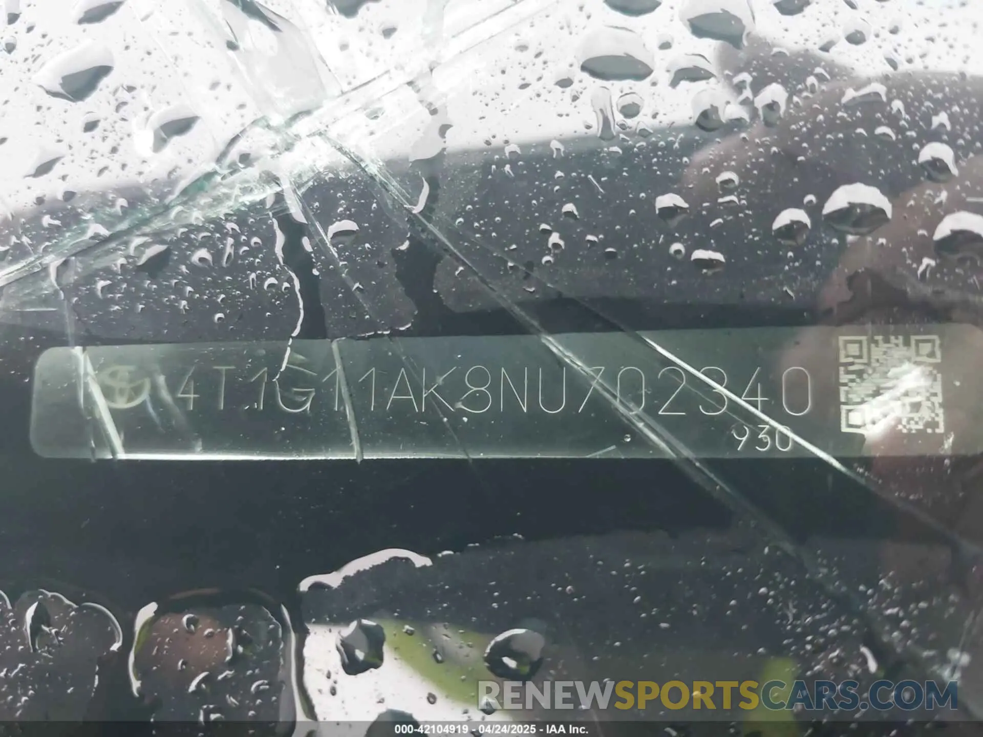 9 fotografías del automóvil dañado 4T1G11AK8NU702340 TOYOTA CAMRY 2022