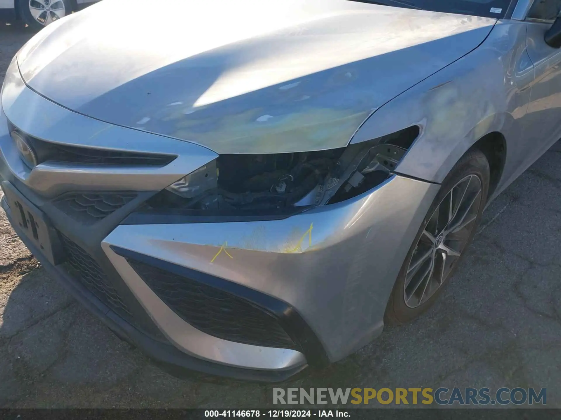 19 fotografías del automóvil dañado 4T1G11AK9NU017666 TOYOTA CAMRY 2022