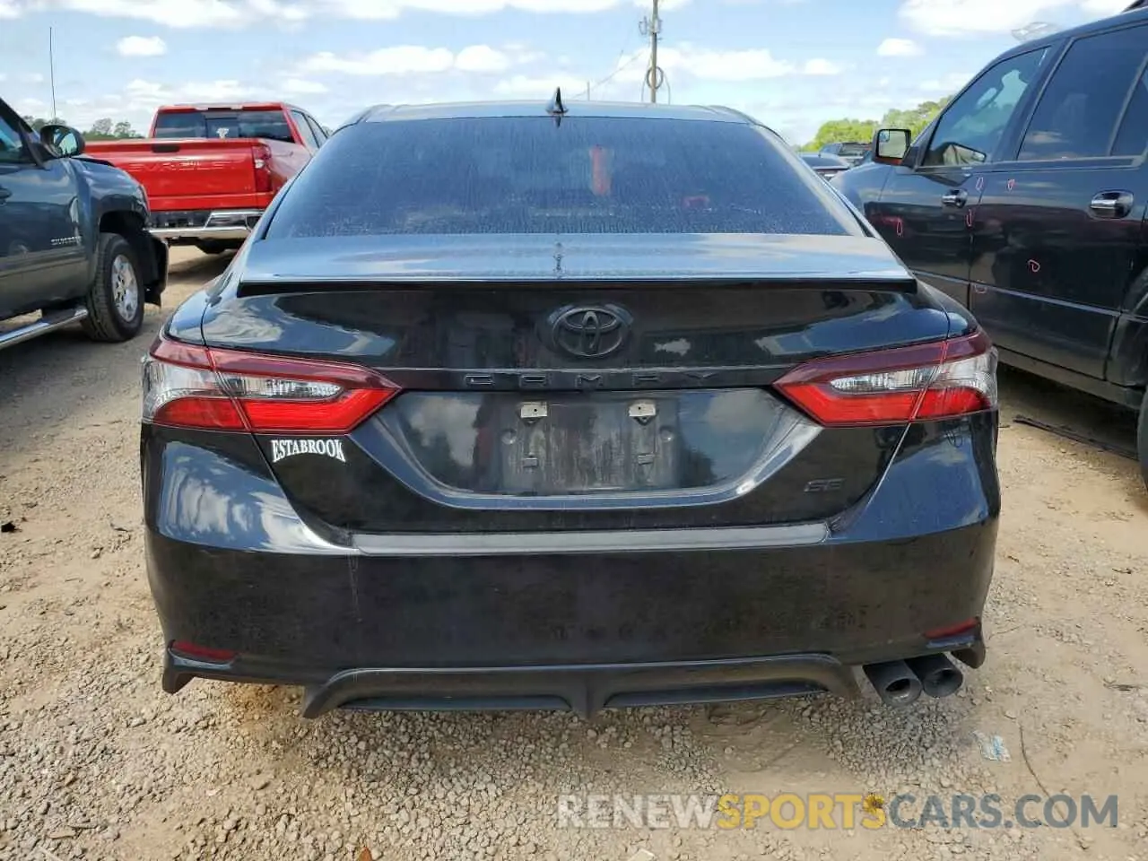 6 fotografías del automóvil dañado 4T1G11AK9NU667940 TOYOTA CAMRY 2022
