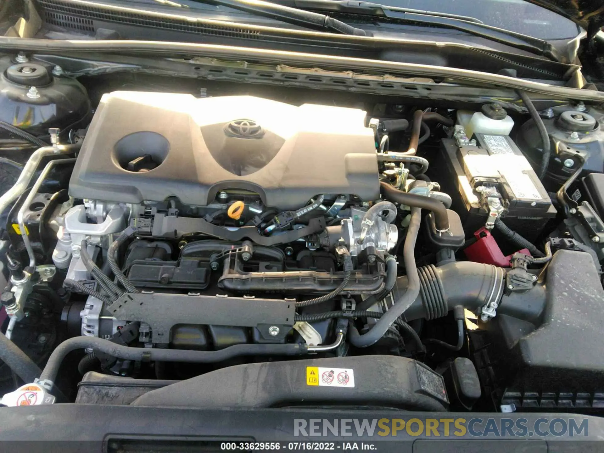 10 fotografías del automóvil dañado 4T1G11AK9NU672927 TOYOTA CAMRY 2022