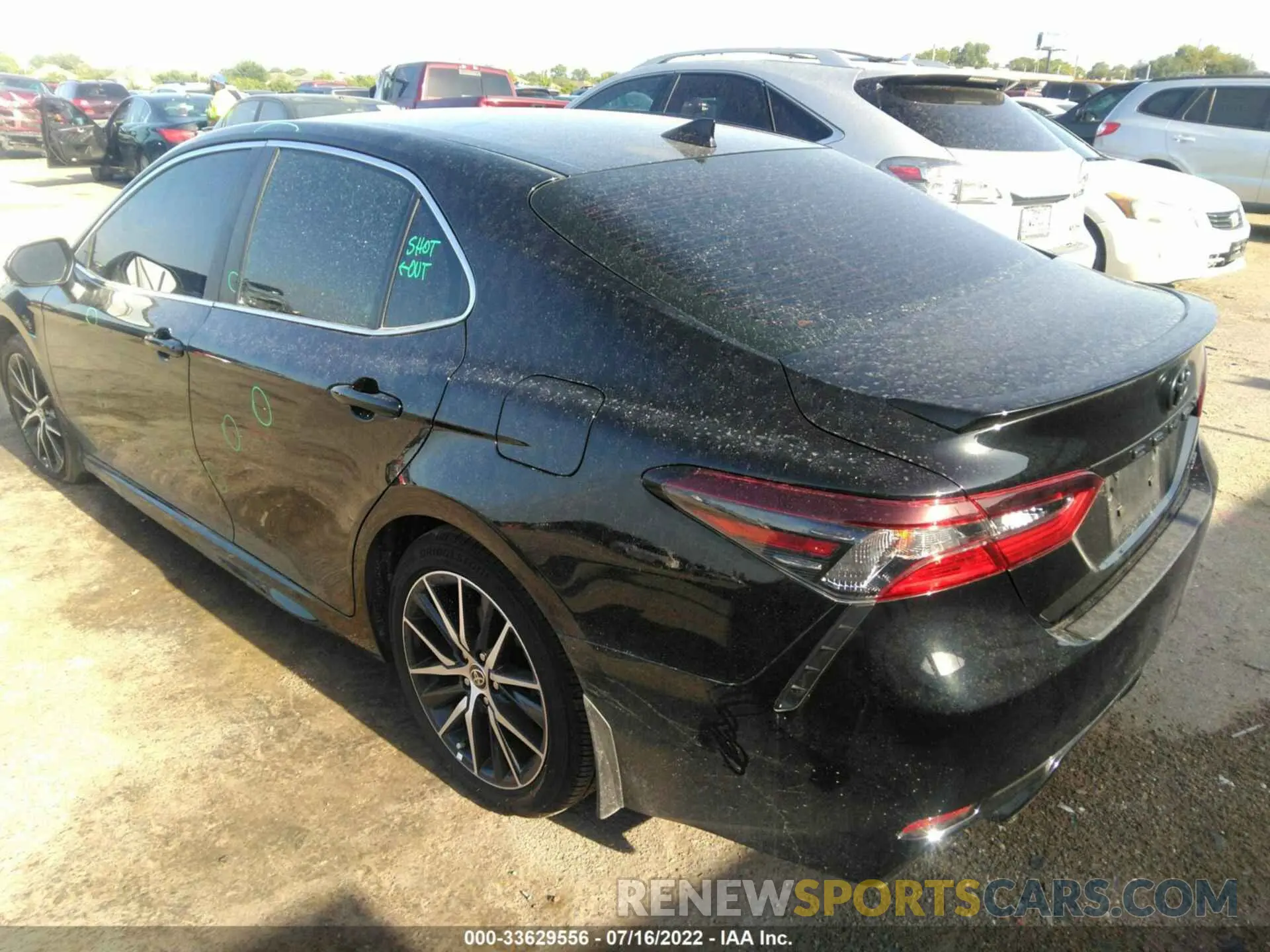 3 fotografías del automóvil dañado 4T1G11AK9NU672927 TOYOTA CAMRY 2022