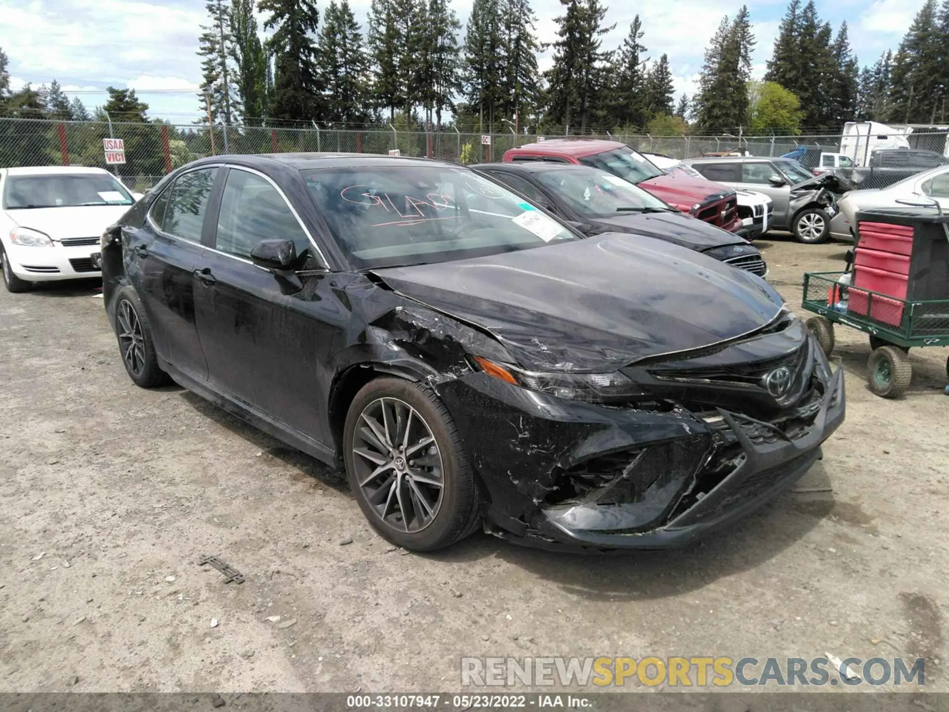 1 fotografías del automóvil dañado 4T1G11BK1NU055357 TOYOTA CAMRY 2022