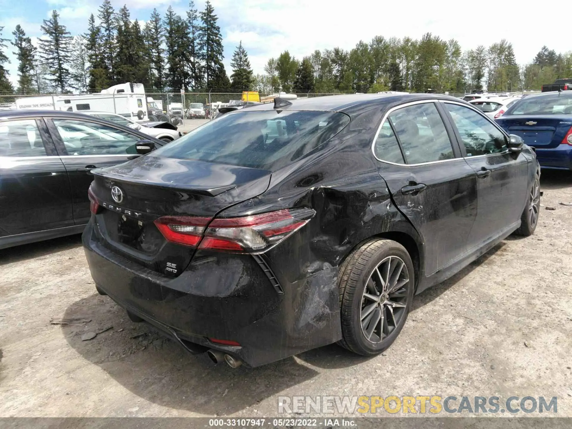 4 fotografías del automóvil dañado 4T1G11BK1NU055357 TOYOTA CAMRY 2022