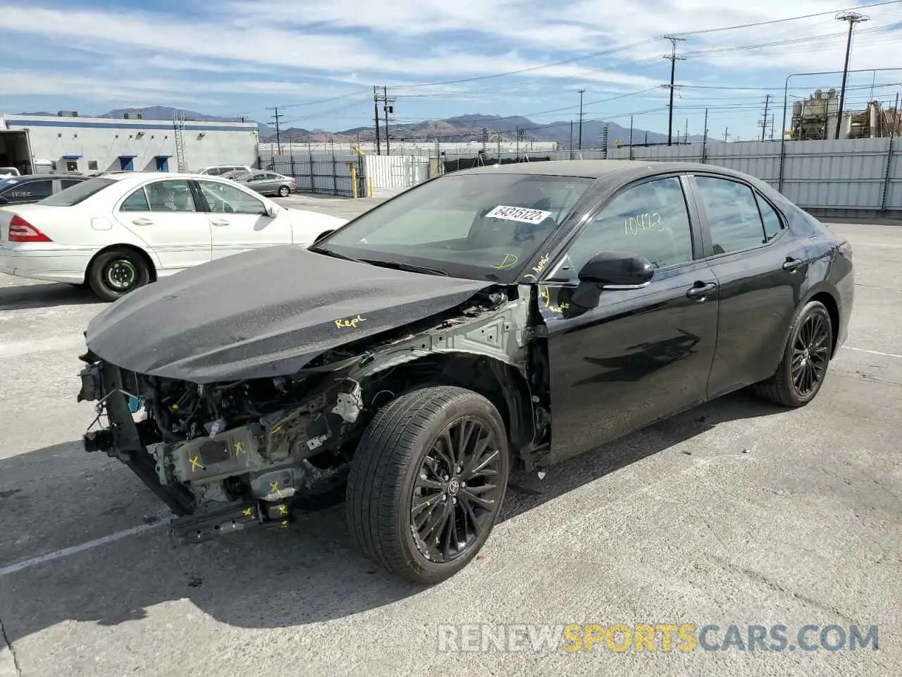 2 fotografías del automóvil dañado 4T1G31AK3NU034599 TOYOTA CAMRY 2022