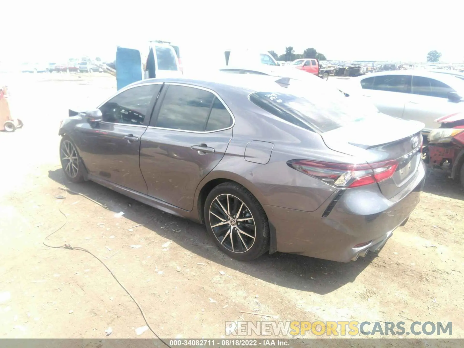 3 fotografías del automóvil dañado 4T1G31AK7NU586378 TOYOTA CAMRY 2022
