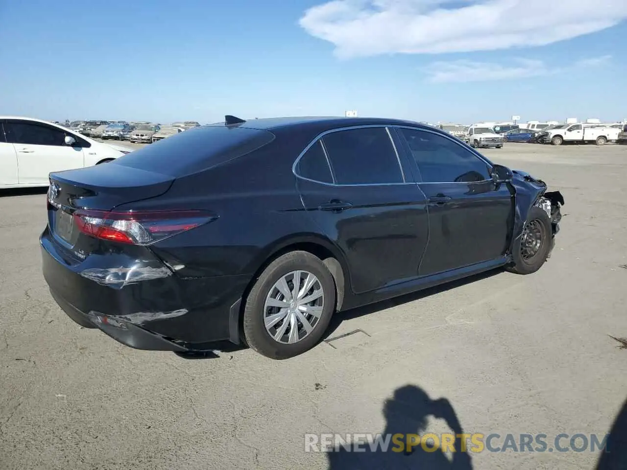 3 fotografías del automóvil dañado 4T1H31AK4NU599951 TOYOTA CAMRY 2022