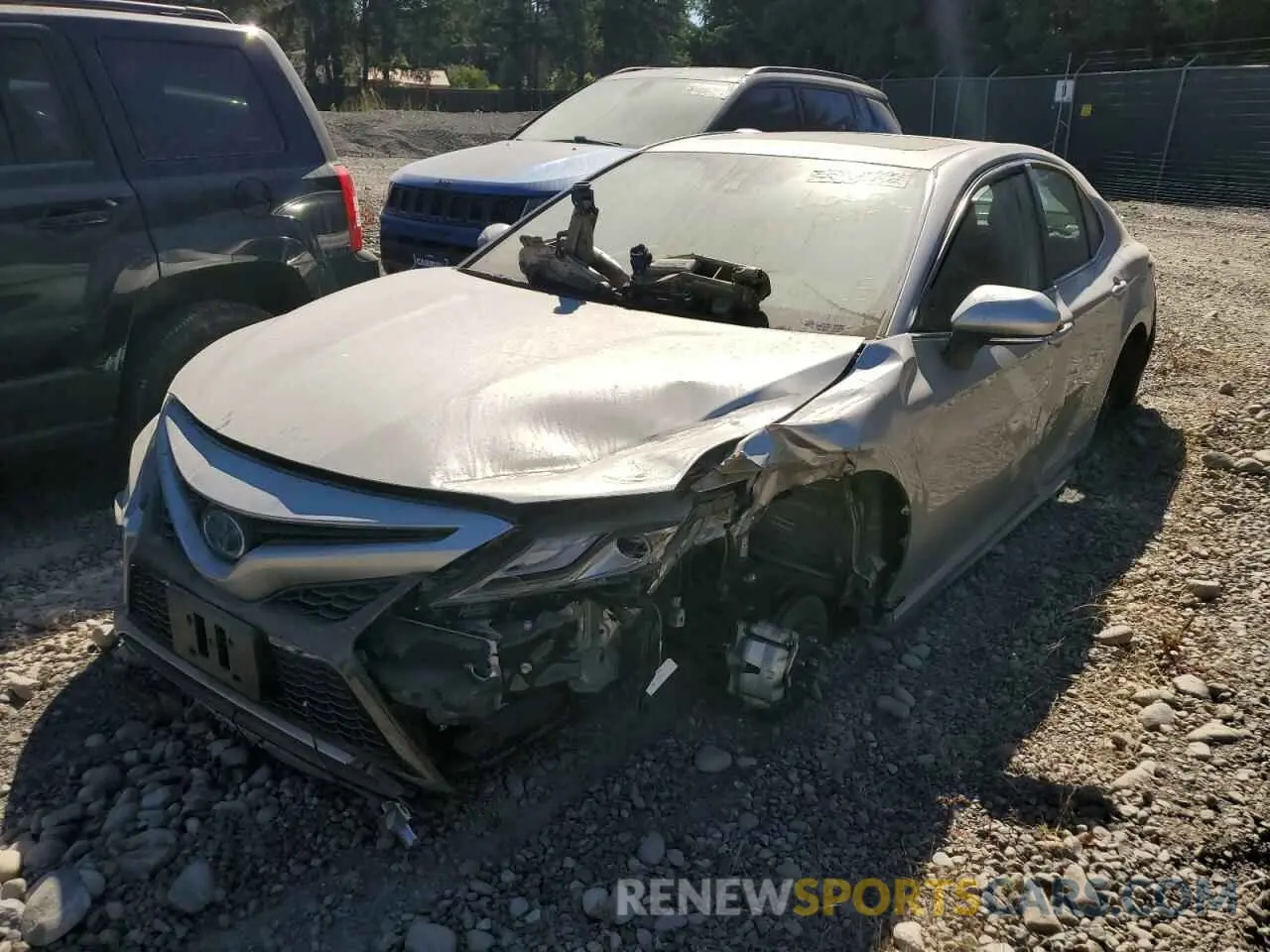 2 fotografías del automóvil dañado 4T1K31AK5NU574384 TOYOTA CAMRY 2022