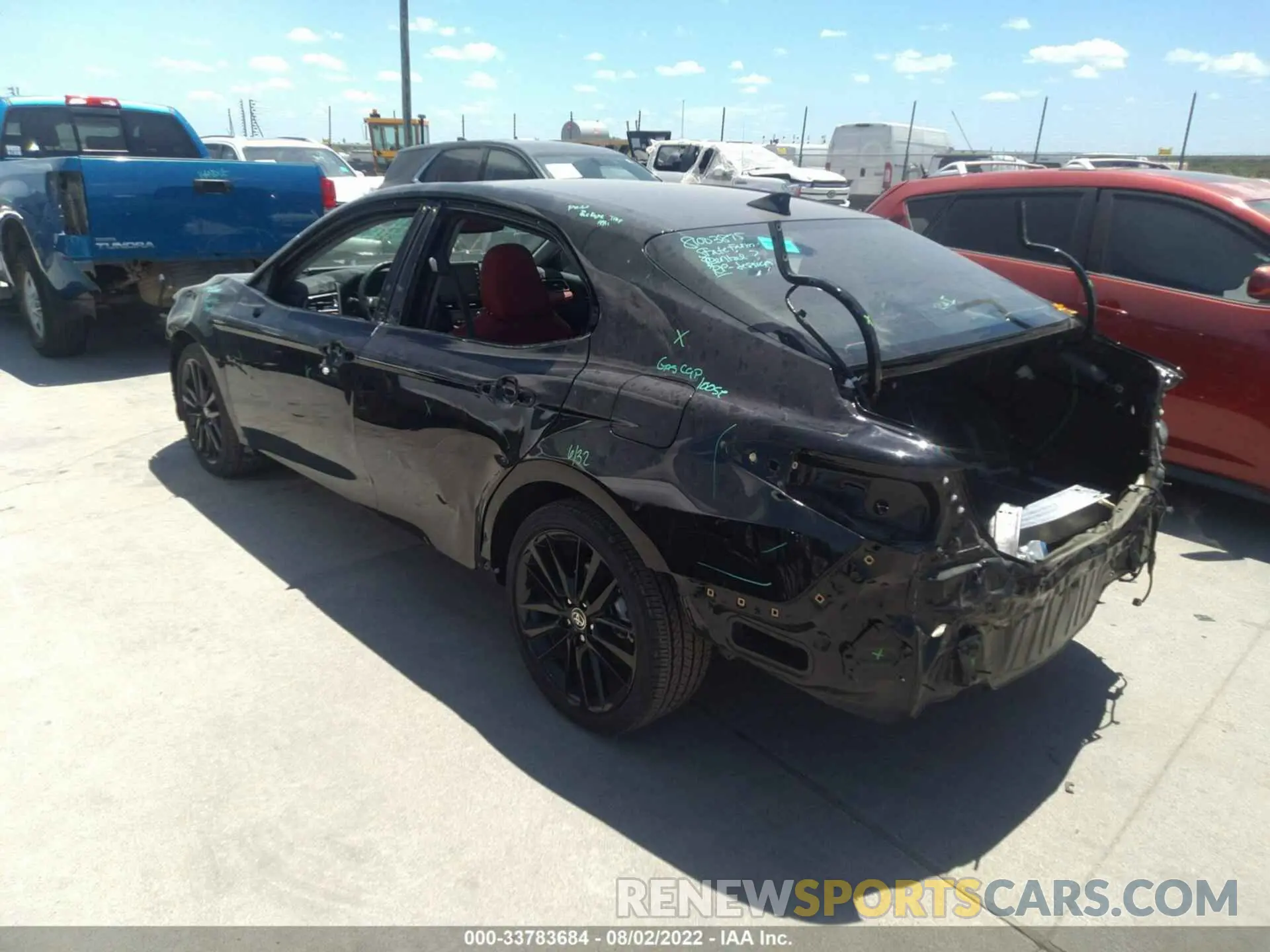 3 fotografías del automóvil dañado 4T1K31AK5NU584915 TOYOTA CAMRY 2022