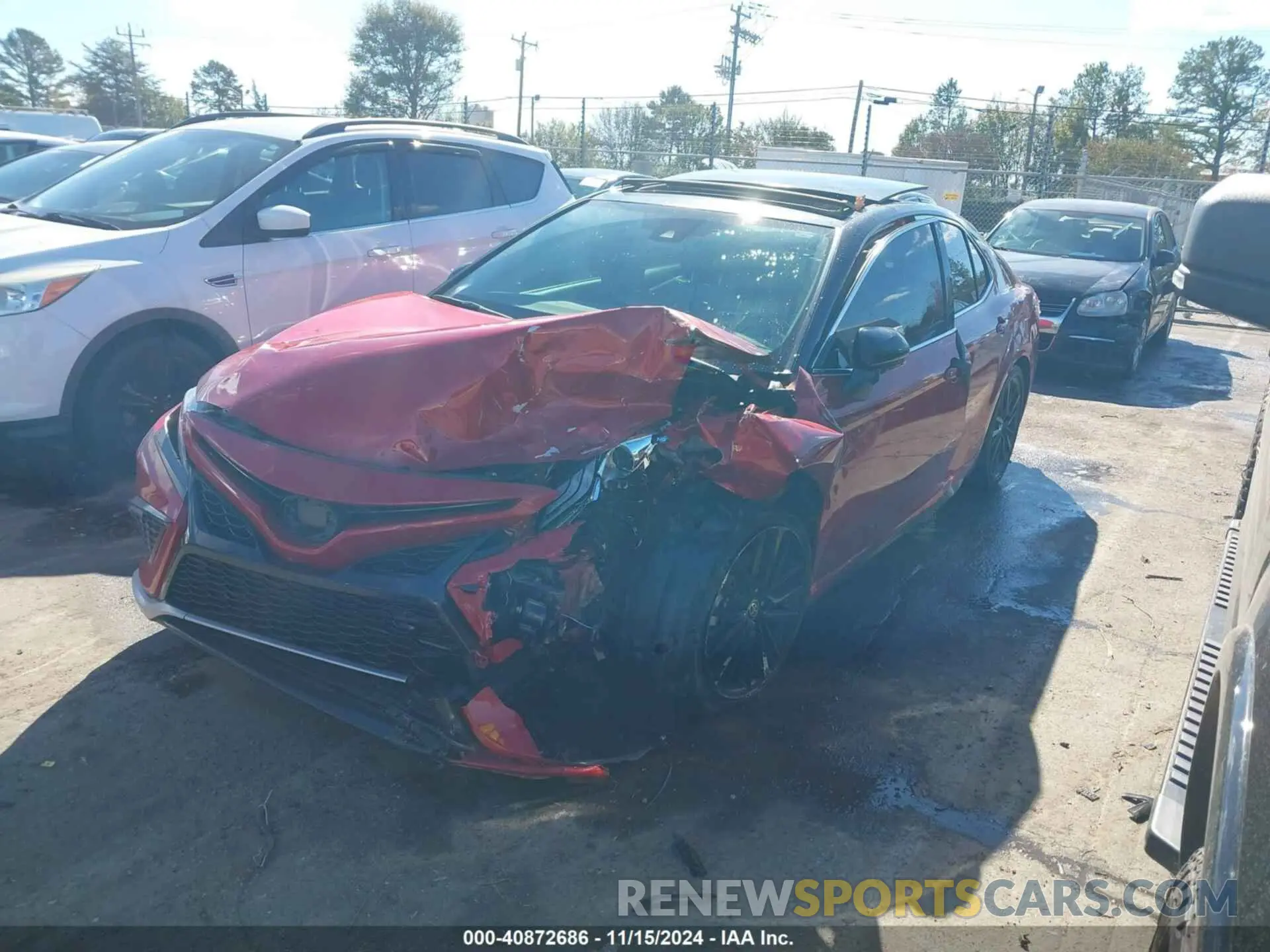 2 fotografías del automóvil dañado 4T1K61AK0NU033783 TOYOTA CAMRY 2022