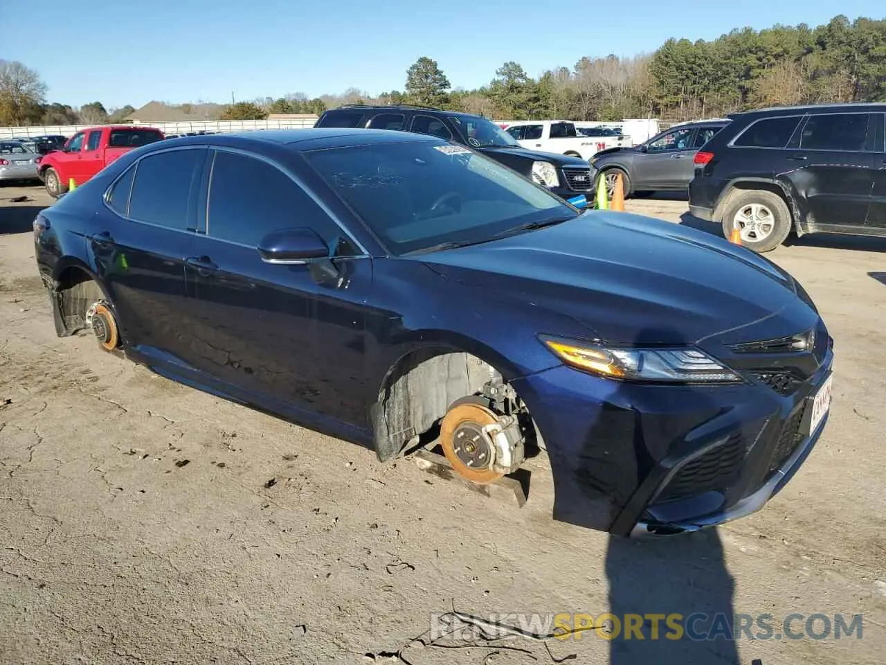 4 fotografías del automóvil dañado 4T1K61AK3NU017514 TOYOTA CAMRY 2022