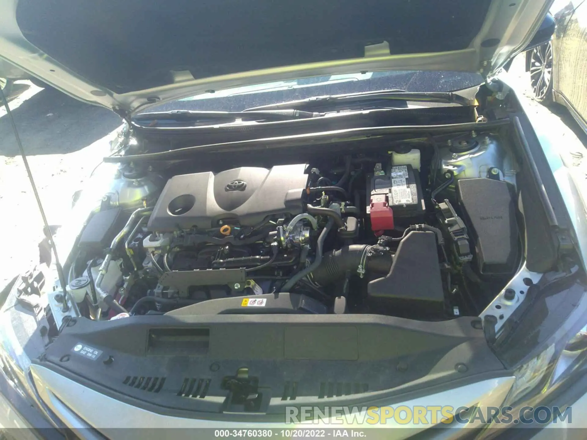 10 fotografías del automóvil dañado 4T1K61AK8NU006279 TOYOTA CAMRY 2022