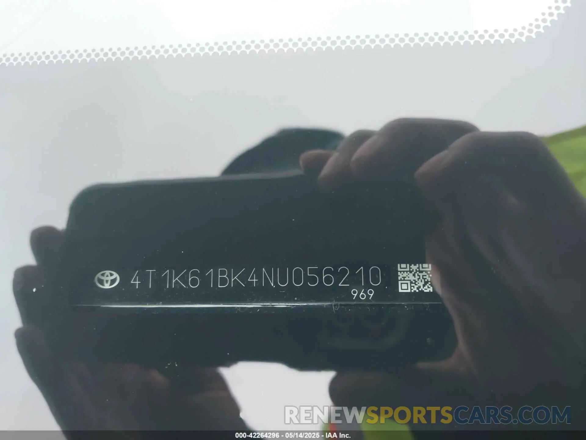 9 fotografías del automóvil dañado 4T1K61BK4NU056210 TOYOTA CAMRY 2022